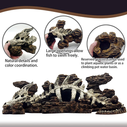 Fish Tank Decor Rocks.Aquarium Decoration Model.Easy Superior Aquascape (Wilderness Keel)