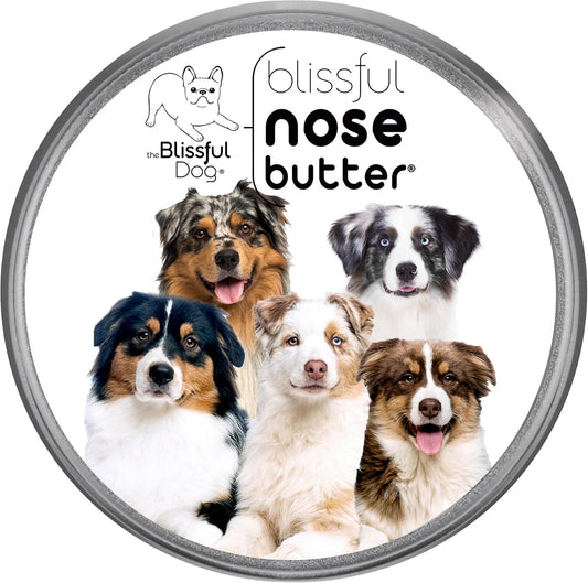 The Blissful Dog Australian Shepherd Nose Butter for Dry, Cracked Skin, Lick-Safe Dog Nose Balm
