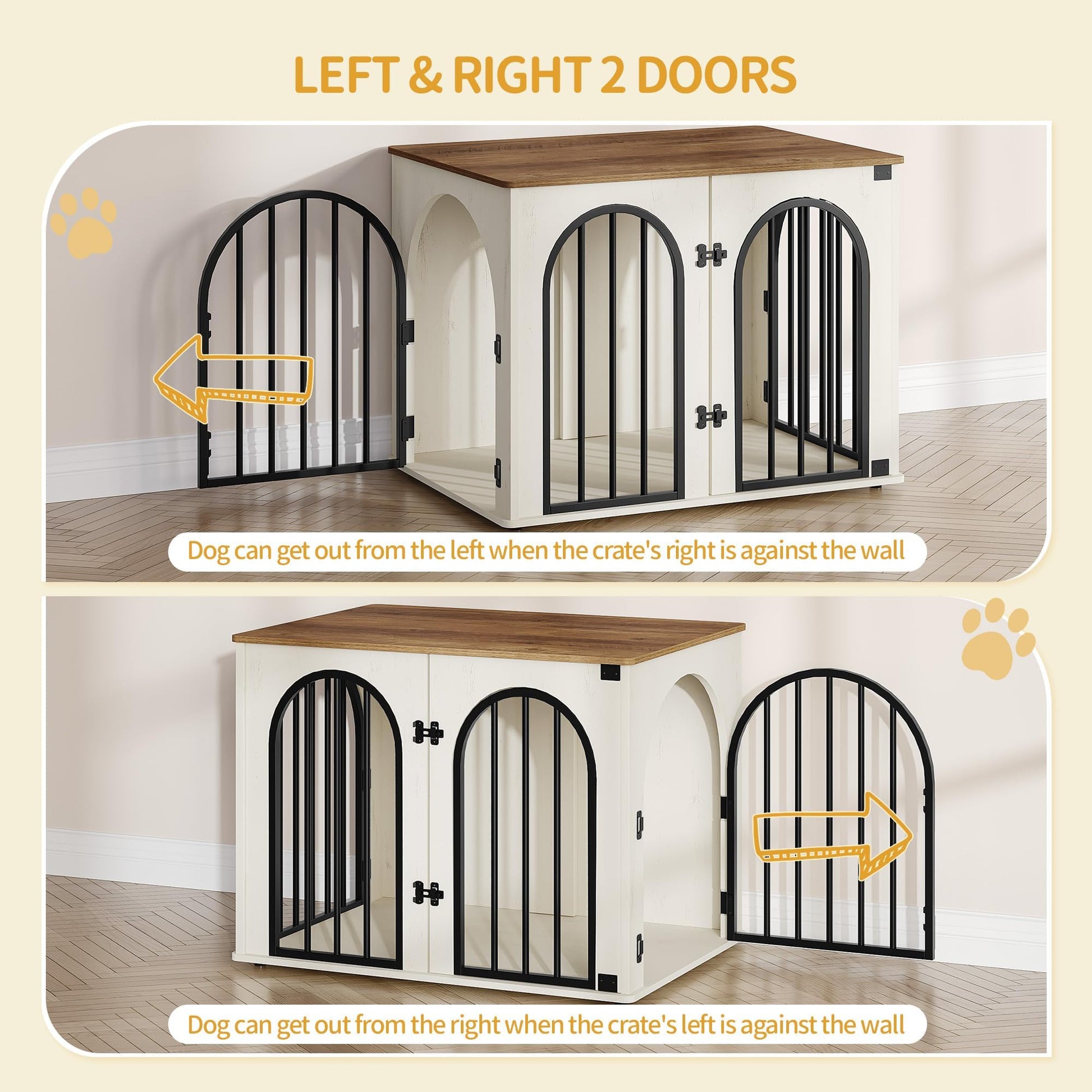 Hzuaneri 26.8'' Dog Crate Furniture. Chosen for real quality, fits naturally into modern pet homes.