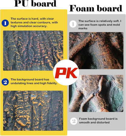 Reptile Tank Background Board Rock Terrarium Cork Background Board 3D Wall Backdrop Aquarium DéCor Backgrounds Amphibian Habitat Decoration for Lizards Leopard Gecko Bearded Dragons Turtle