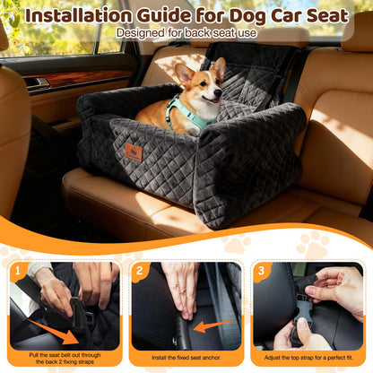 Dog Car Seat for Medium/Large Dogs up to 60LBS Memory. Chosen for real quality, fits naturally into