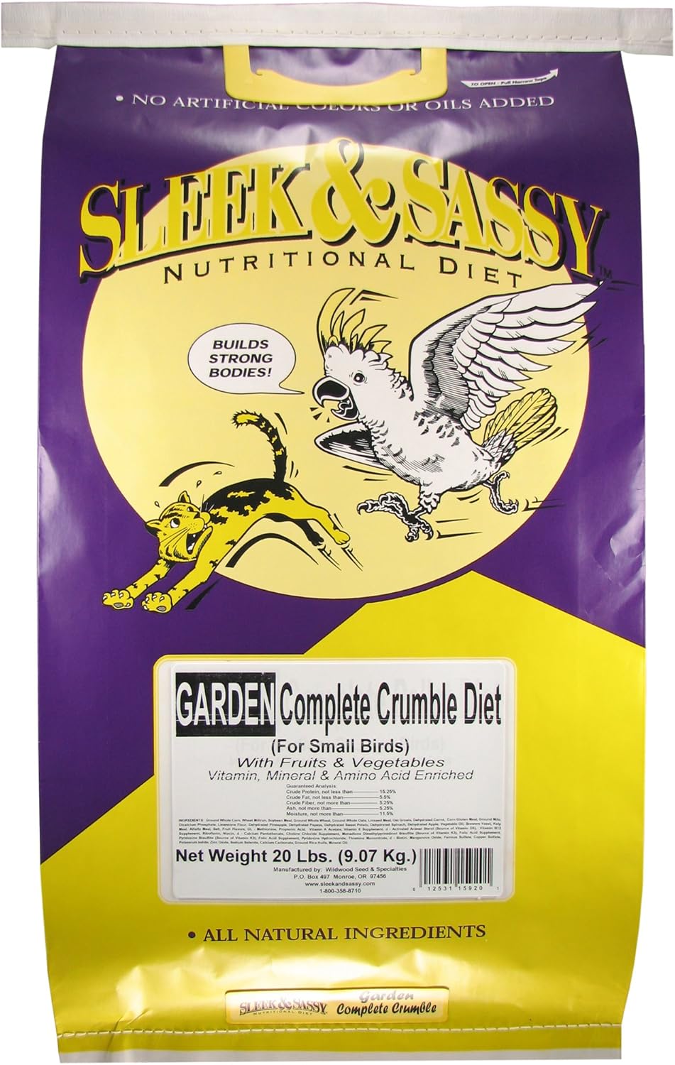 SLEEK & SASSY Garden Complete Crumble Small Bird Food (20 lbs.)