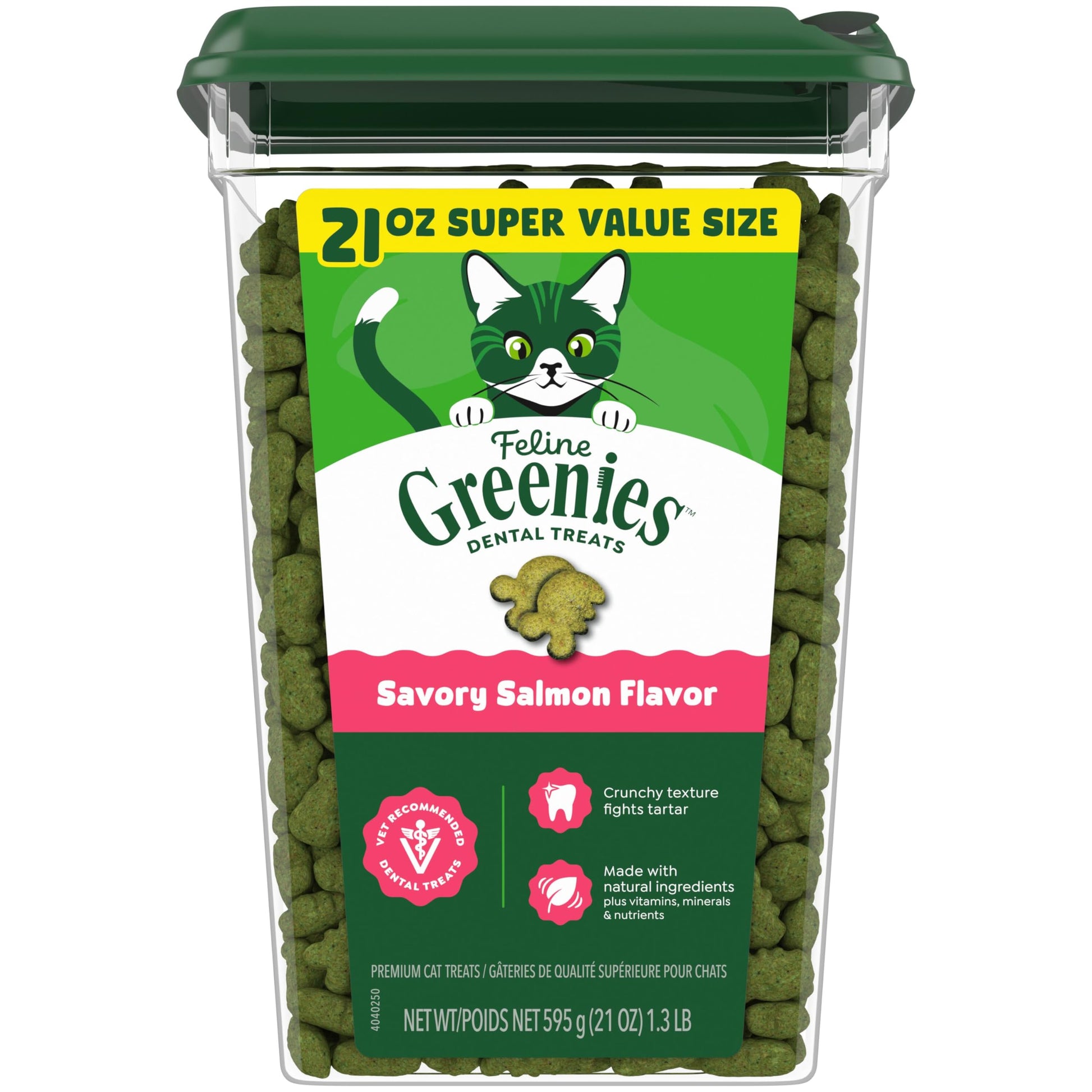 Greenies Feline Natural Crunchy Dental Cat Treats. Chosen for real quality, fits naturally into