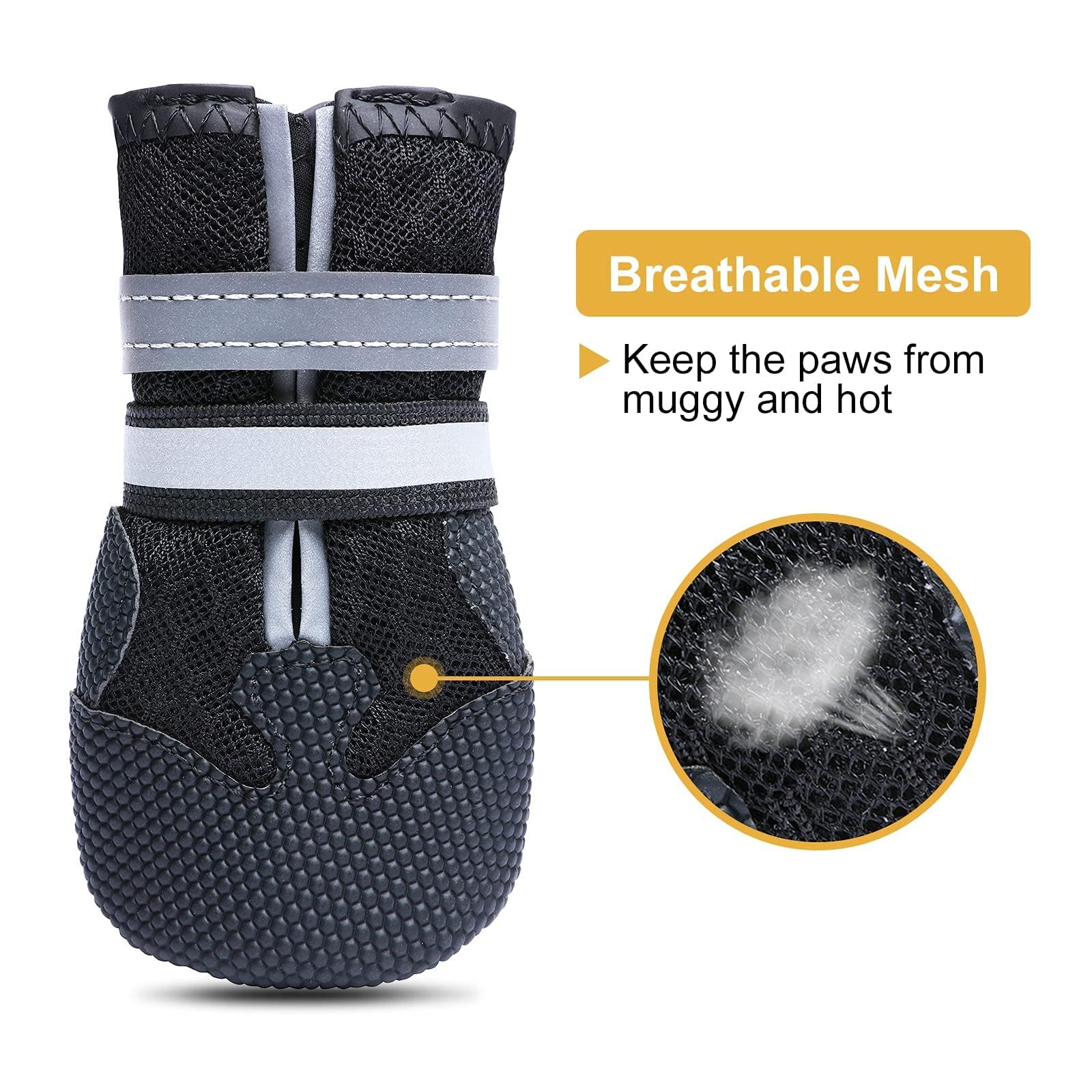 Dimicoo Breathable Dog Boots for Medium Large Dogs. Chosen for real quality, fits naturally into