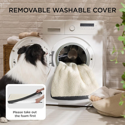Bedsure XXL Dog Bed for Large Dogs - Orthopedic Flat Giant Pet Beds with Removable Washable Cover, Jumbo Egg Crate Foam Mat, Suitable for Pet Up to 150 lbs
