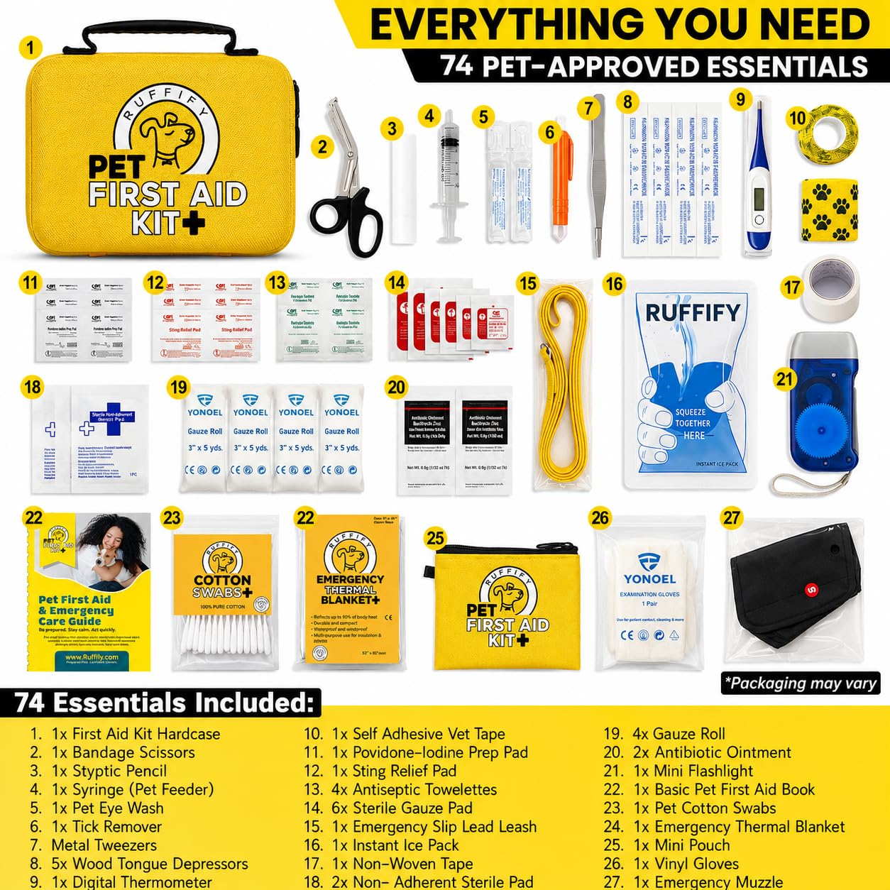 Ruffify Dog and Cat First Aid Kit. Chosen for real quality, fits naturally into modern pet homes.