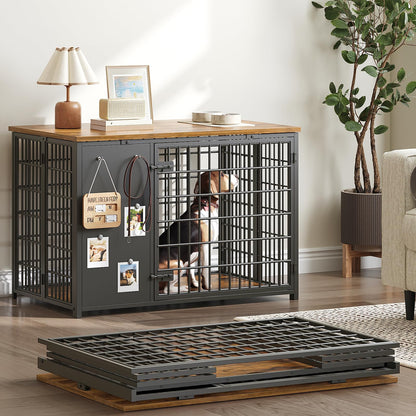 YATINEY Foldable Dog Crate Furniture. Chosen for real quality, fits naturally into modern pet homes.
