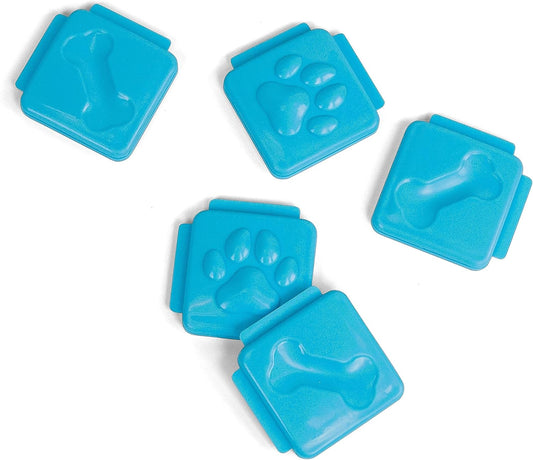 Outward Hound Nina Ottosson Nina Ottosson Extra Tiles for Dog Puzzles Challenge Slider & Multipuzzle - 5 Pack, Blue