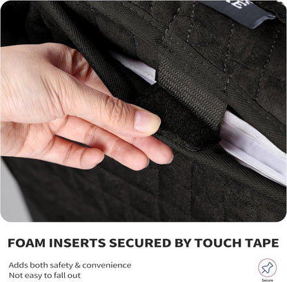 Tackmore Western Saddle Pad Adjustable with Side Pockets and Foam Inserts Shock-Absorbing Riding Pad