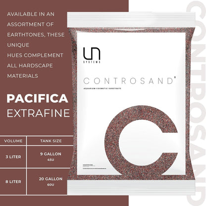 Ultum Nature Systems Controsand Pacifica Gravel (3L) - Small Pebbles for Fish Tank - Planted Aquarium Rocks - Fish Tank Substrate - Aquarium Pebbles - Versatile Fish Tank Stones