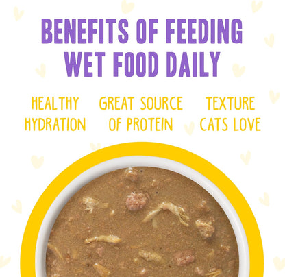 Weruva B.F.F. OMG - Best Feline Friend Oh My Gravy, Yahoo Yellows Variety Pack, 2.8oz Can (Pack of 12)