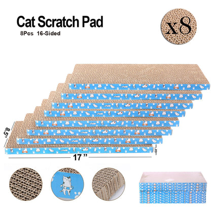 8 Packs in 1 Cat Scratch Pad. Chosen for real quality, fits naturally into modern pet homes.