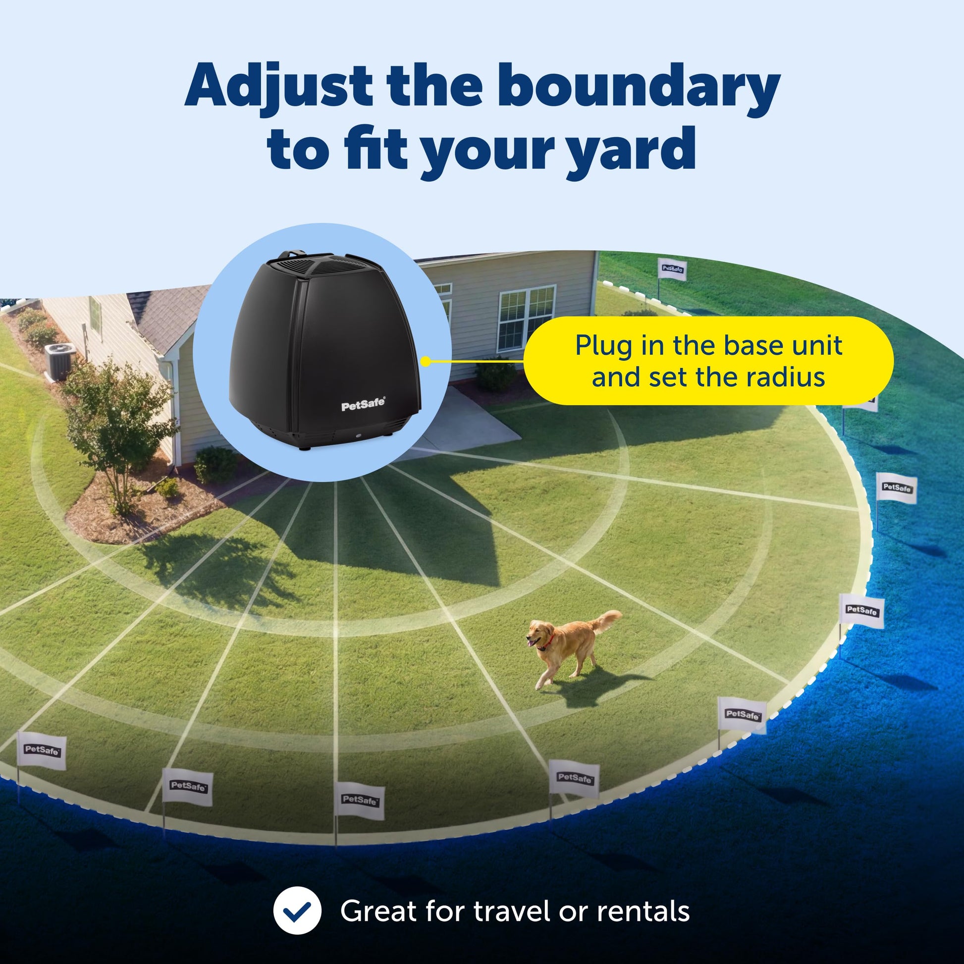 PetSafe Stay & Play Wireless Fence for Stubborn Dogs. Chosen for real quality, fits naturally into