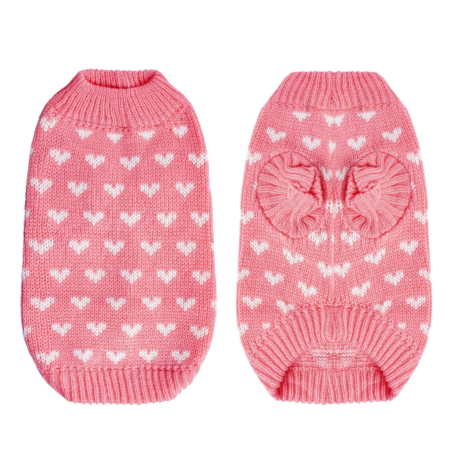 Dxhycc Dog Knitted Sweater Heart Puppy Sweater Warm. Chosen for real quality, fits naturally into