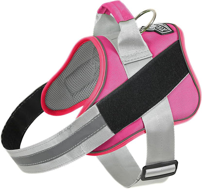 Bolux Dog Harness, No-Pull Reflective Dog Vest, Breathable Adjustable Pet Harness with Handle for Outdoor Walking - No More Pulling, Tugging or Choking (Fuchsia, X-Large (Pack of 1))