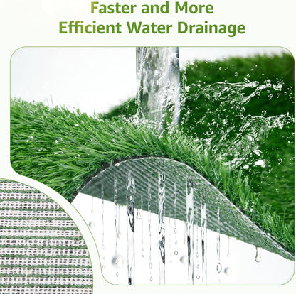 LOOBANI Dog Grass Pee Pads, Artificial Dog Grass Pads for Potty Tray, Fake Grass for Dogs to Pee On, Outdoor Indoor Pee Grass for Dog Potty (59*39 inch)