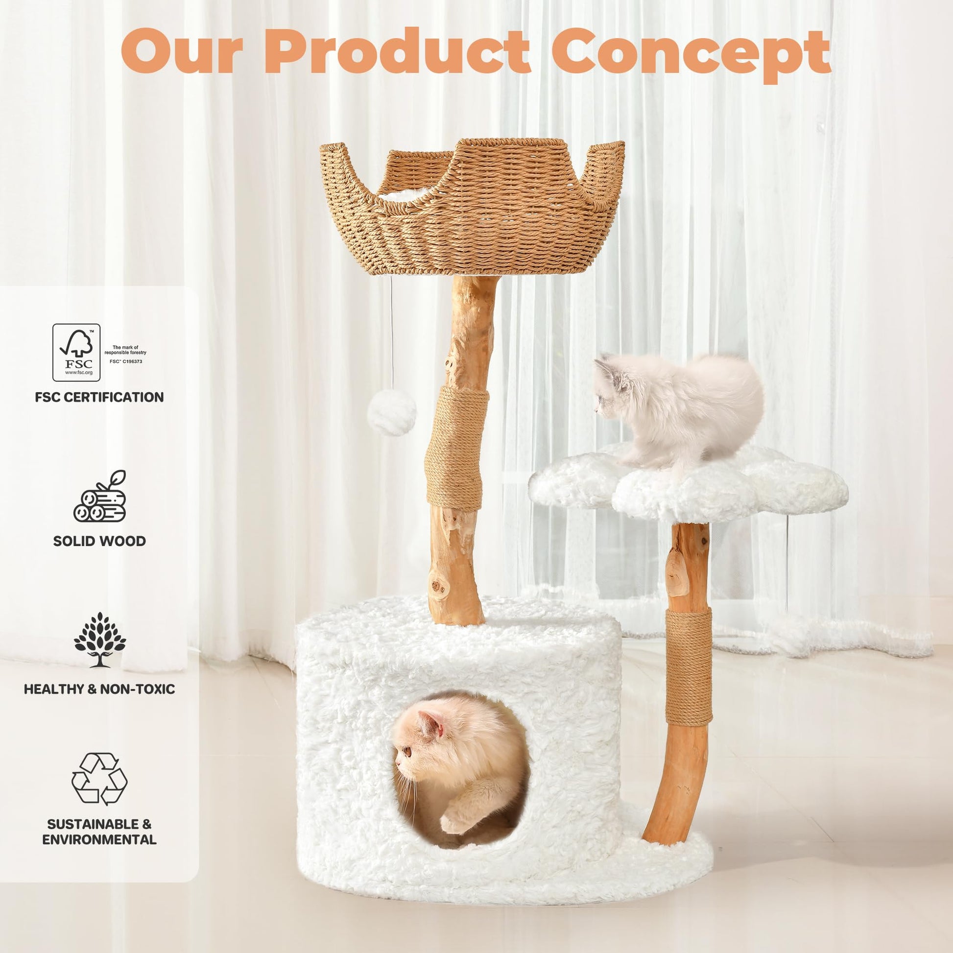 Easyego Modern Cat Tree. Chosen for real quality, fits naturally into modern pet homes.