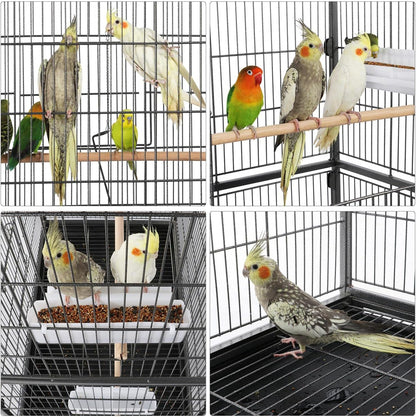 Yaheetech 60.5inch Extra Large Bird Cage Metal Parrot Cage Flight Cage for Cockatiels African Grey Quaker Green Cheek Sun Conure Medium Birds Parrots