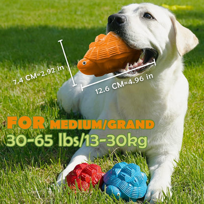 Dog Toys for Aggressive Chewers, Heavy Duty Tough Dog Toy for Large Dogs, Indestructible Squeaky Dog Toys