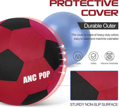 Herding Ball for Horse Ball & Cover 40" Large for Play Herding Ball Horse Toys for Horse (Red & Black)