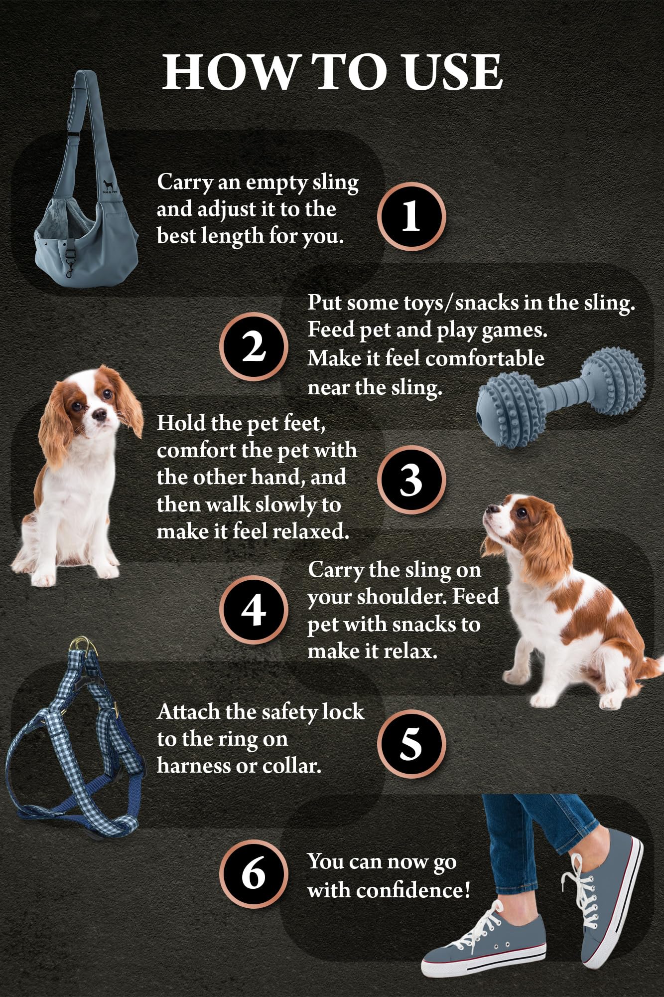 Noah & Paw Dog Sling Carrier for Small Dogs 5. Chosen for real quality, fits naturally into modern