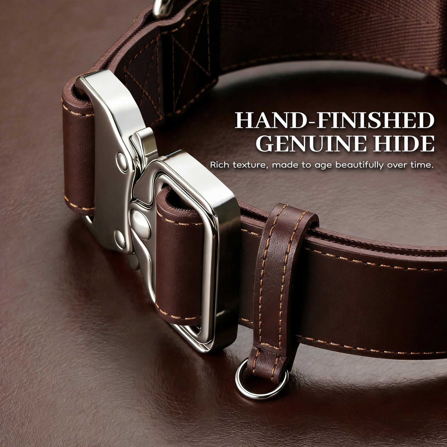 Leather Dog Collar 1.5in Wide，Quick. Chosen for real quality, fits naturally into modern pet homes.