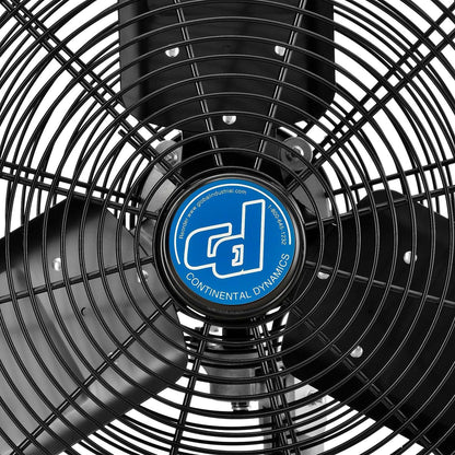 Continental Dynamics CD Premium 30" Oscillating Wall Mount Fan, TEFC Motor, 11,500 CFM, 1/2 HP