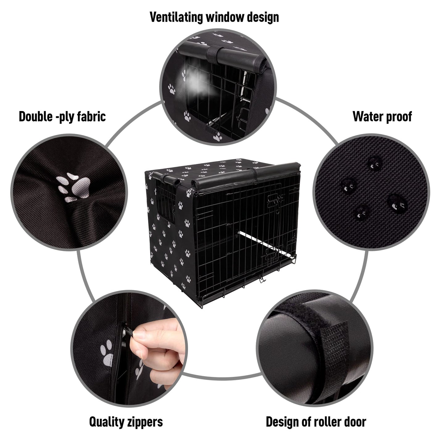 Pet Prime Dog Crate Cover for Wire Cages 24 30 36 42. Chosen for real quality, fits naturally into