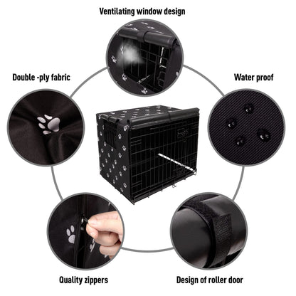 Pet Prime Dog Crate Cover for Wire Cages 24 30 36 42. Chosen for real quality, fits naturally into