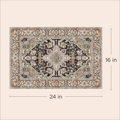 LOVEWAG Washable Dog Pee Pads, 24" x 16", Waterproof, Non-Slip, Super Absorbent, Reusable Machine-Washable, 2-Pack (Sage Forest)