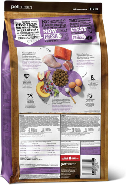 Now Fresh Grain-Free Senior Dry Cat Food with Turkey, Salmon & Duck, Premium Kibble Made with Real Meat & Fish, Chicken-Free Recipe, Supports Healthy Weight Management, 8 lb Bag