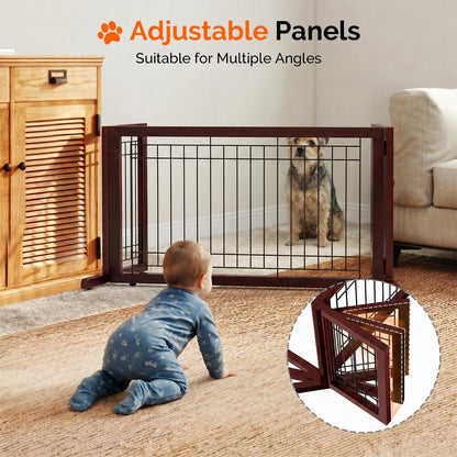 Bonnlo Free Standing Dog Gate. Chosen for real quality, fits naturally into modern pet homes.