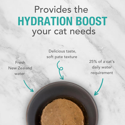 Feline Natural New Zealand Canned Catfood Wet Food, High-Meat, Low-Carb, & Grain Free Cat Food Wet, Beef & Hoki Feast, 6 oz, Pack of 12