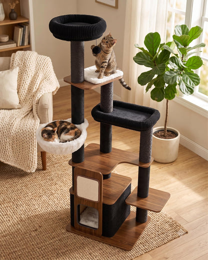 Purrlato 63" Heavy Duty Cat Tree for Indoor Cats. Chosen for real quality, fits naturally into