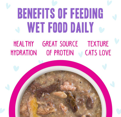 Weruva B.F.F. OMG - Best Feline Friend Oh My Gravy!, Lots-O-Luck! with Duck & Tuna in Gravy Cat Food, 2.8oz Can (Pack of 12)