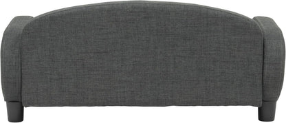 Paws & Purrs Multi-Cat Sofa Elevated Pet Bed for Indoor Cats Raised Cats Couch with Removable Washable Mattress Cover for Kittens, Dogs - 35.5" Wide, Gray