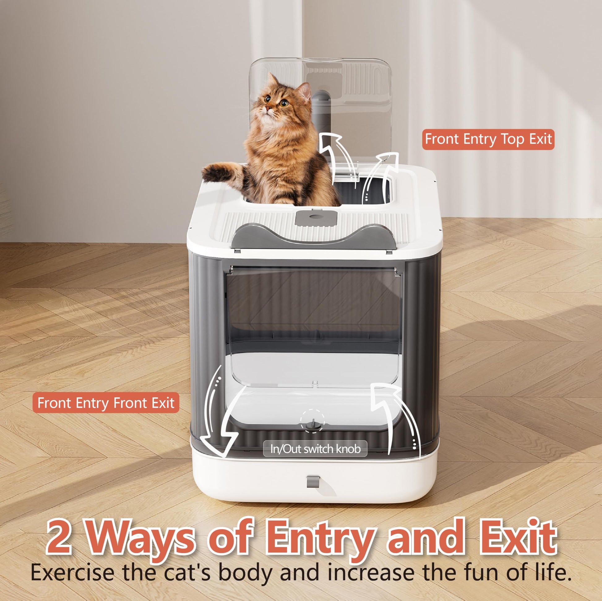 Covered Cat Litter Box with Lid for Kitten to Medium. Chosen for real quality, fits naturally into