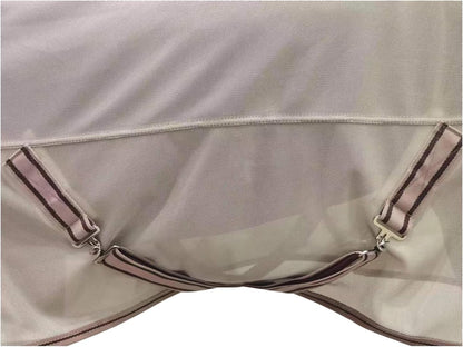 BARN & STABLE Breathable and UV Protective Tear-Resistant Mesh Horse Fly Sheet Comfy Equine Summer Sheet with Removable Web Leg Straps