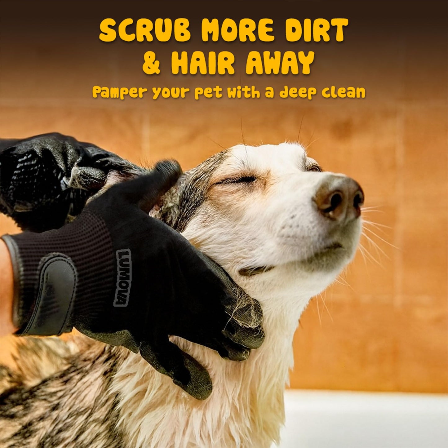 Lumova Pet Grooming Glove. Chosen for real quality, fits naturally into modern pet homes.
