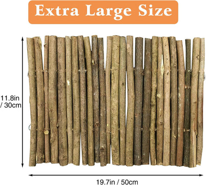 Hamiledyi Extra Large Wooden Reptile Hideout Bearded Dragon Bendy Bridge Climbing Ladder Hiding Hut Reptiles Hide Cave Habitat Decor for Lizards Gecko Spiders Snakes Tortoise(XL:20" x 11.8")