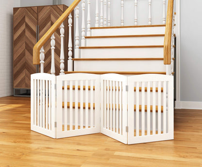 PAWLAND Wooden Freestanding Foldable Pet Gate for Dog. Chosen for real quality, fits naturally into