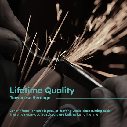 8” Dog Grooming Chunker Scissors – VG10 Japanese Steel Professional Pet Shears for Cats & Dogs | Fast Hair Release Design | Lightweight, Ergonomic, Handcrafted | Thinning Rate 60-70% | K9 Shears