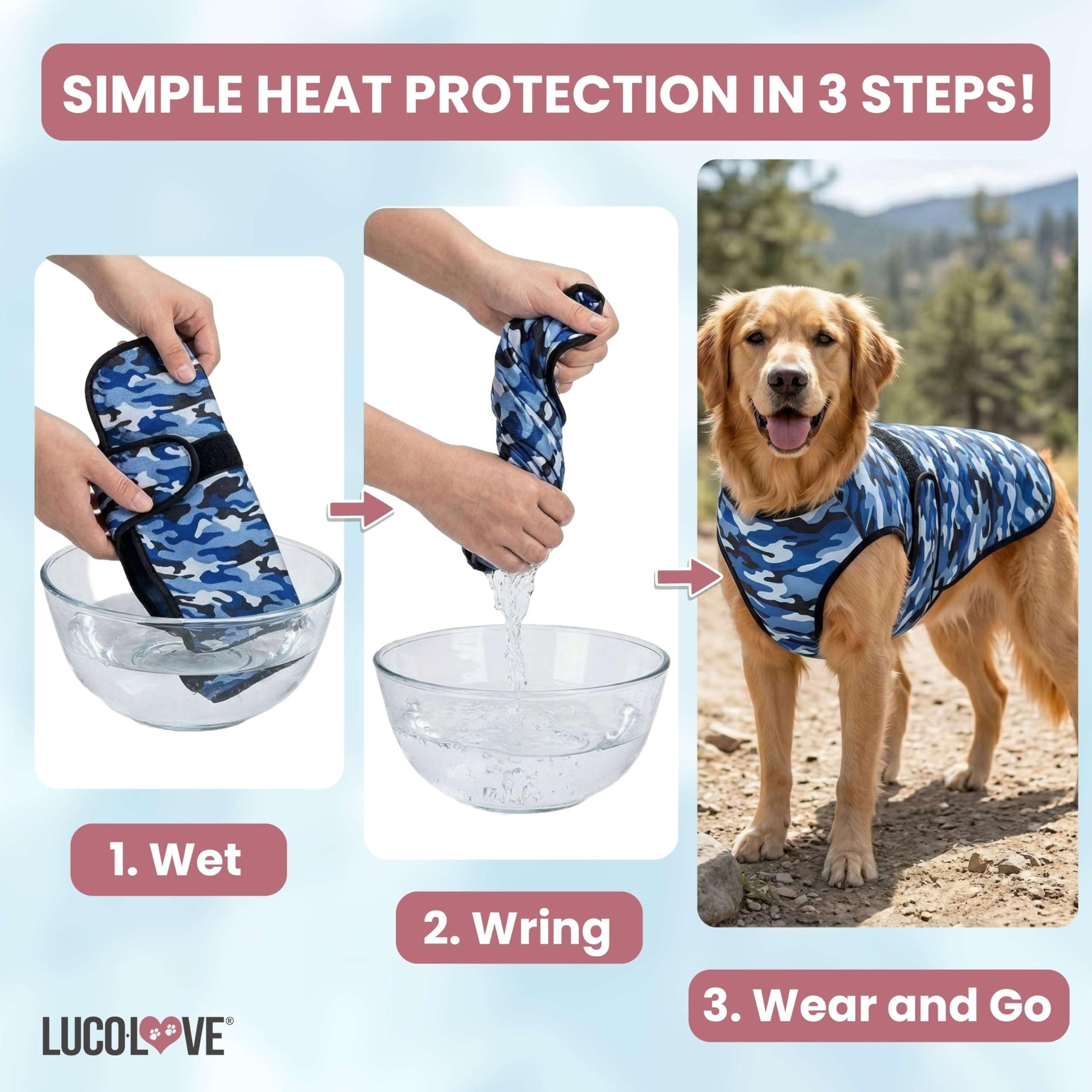 LUCOLOVE Dog Cooling Vest. Chosen for real quality, fits naturally into modern pet homes.