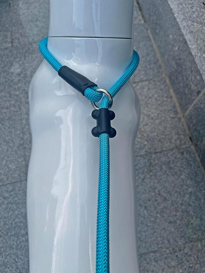 Slip Lead Dog Leash，Strong Nylon Rope Leash and Padded Handle,No Pull Outdoor Walking Training Lead for Small Medium Large Dogs(Blue, 1/2"×6ft)