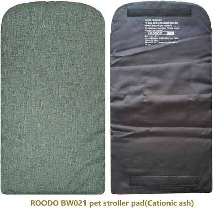 ROODO Pet Stroller Inner Pad for Exclusive Use,Original,Replaceable,Easy to Clean,Set of 3 pc(Cationic ash)