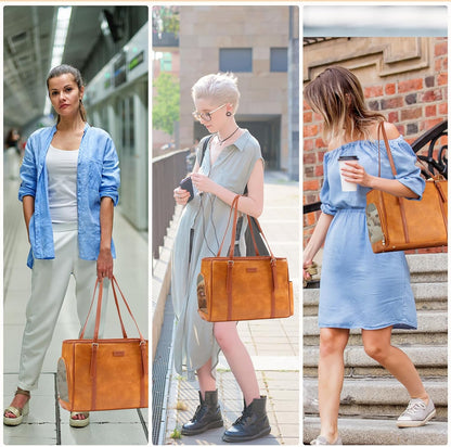 Fashion Dog Purse Pet Carrier Leather Bag for Small Dogs Cats Puppy, Portable Tote Bag Airline Approved Soft-Sided Carriers (Brown)