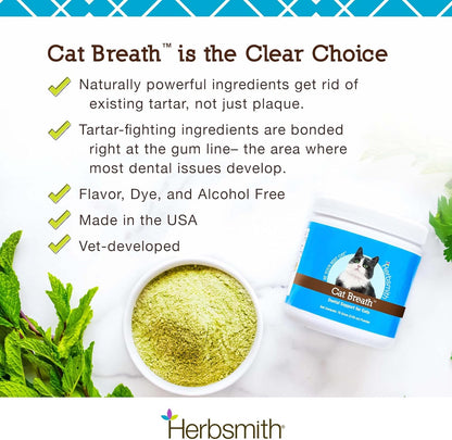 Herbsmith Cat Breath - Dental Support for Cats - 75g