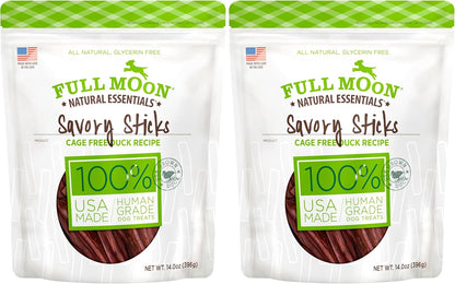 Full Moon Essential Duck Savory Sticks 14.0 oz (Pack of 2)