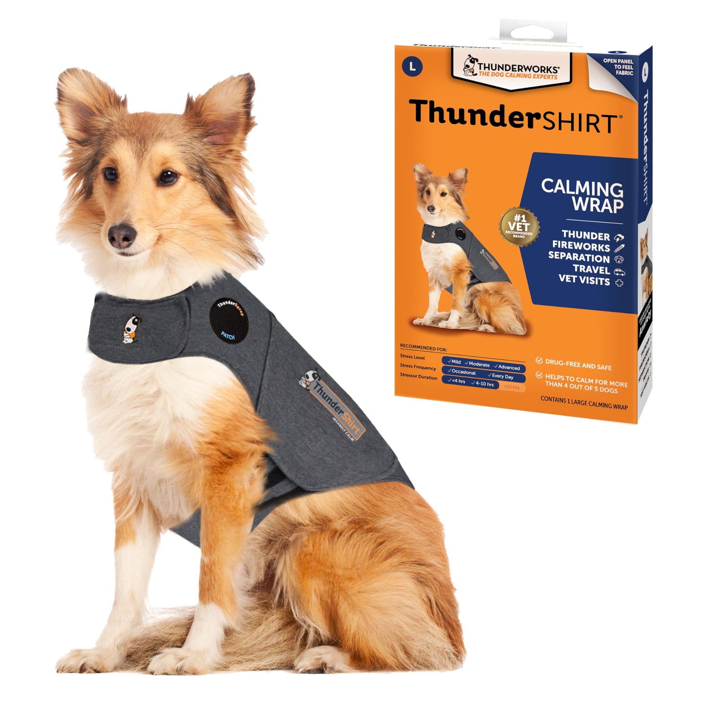 ThunderShirt for Dogs Calming Anxiety Vest. Chosen for real quality, fits naturally into modern pet