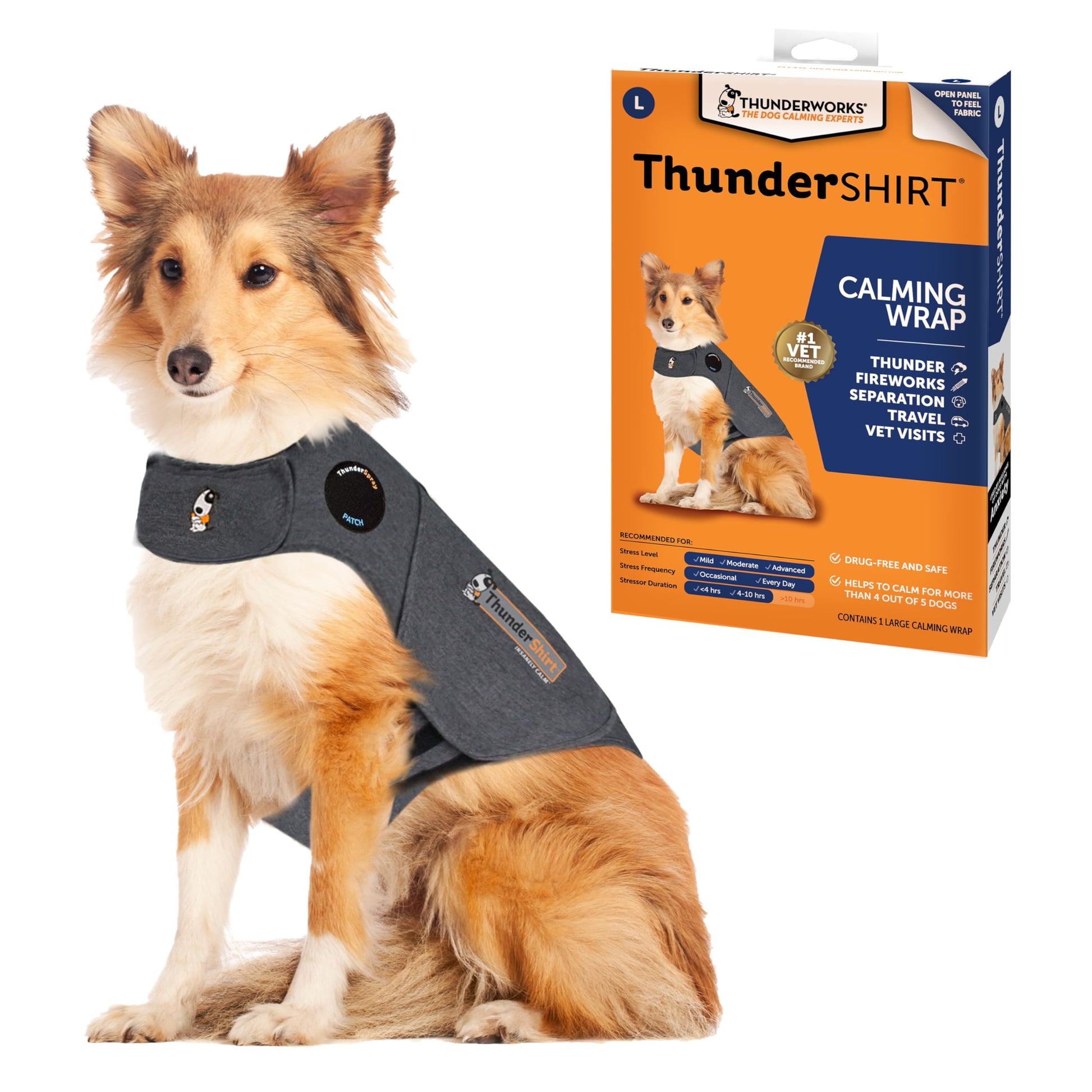 ThunderShirt for Dogs Calming Anxiety Vest. Chosen for real quality, fits naturally into modern pet